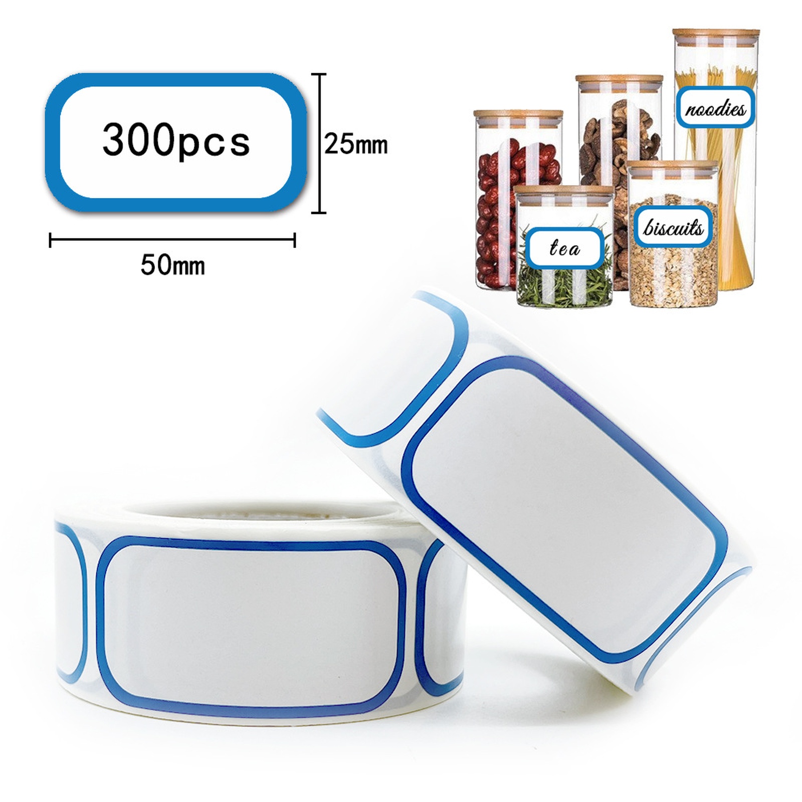 Sticker Label Roll - 1 rotolo di 300 etichette adesive,