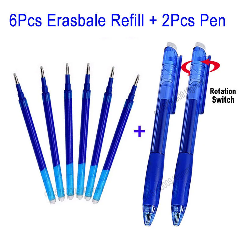 Gel Ink Pen Set - 6 + 2 Pz/set 0.7 MILLIMETRI