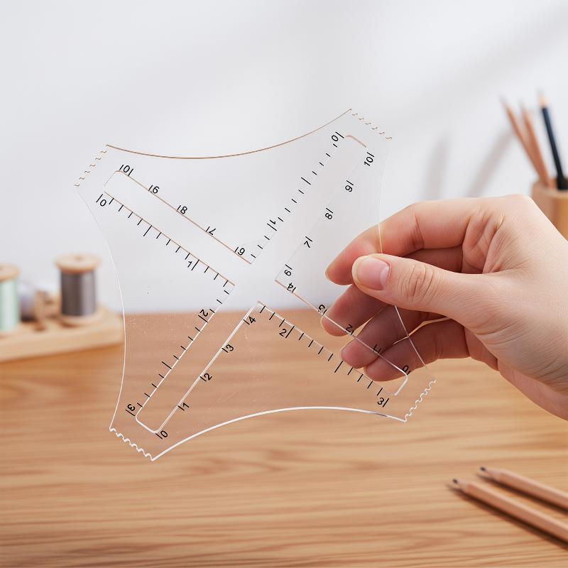 Ruler Set Transparent - Righello Trasparente in Acrilico per Misurazioni