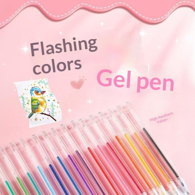 Gel Ink Pen Set - Set di Penne Gel Glitterate 8/12/18