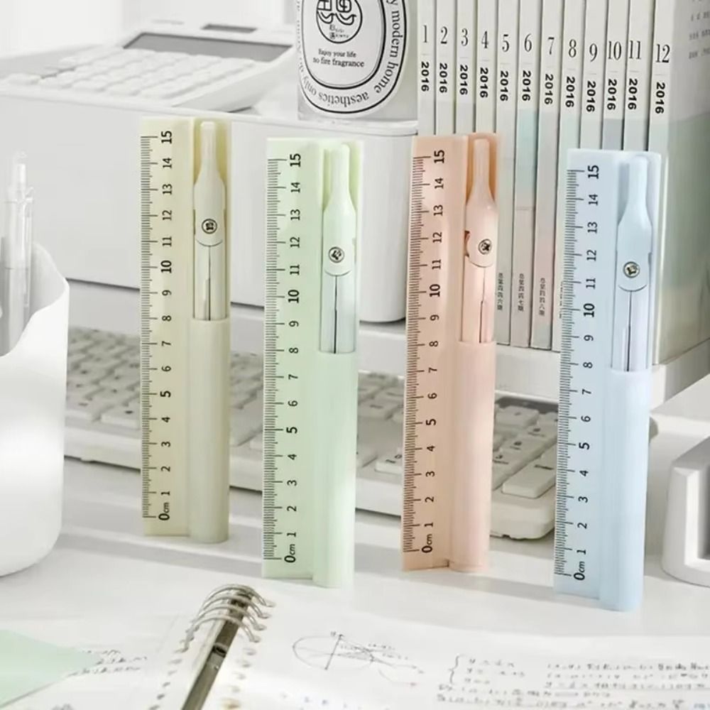 Compass Geometry Set - Penna Compass 3-in-1 per Studenti, Righello