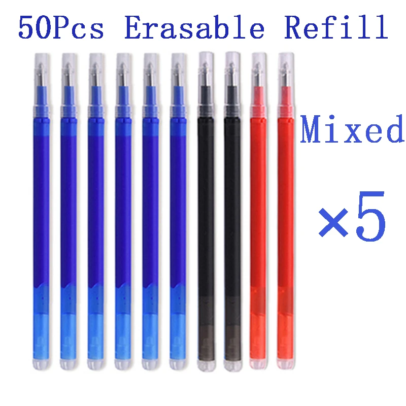 Gel Ink Pen Set - 50 pz/set 0.7mm ricarica penna cancellabile