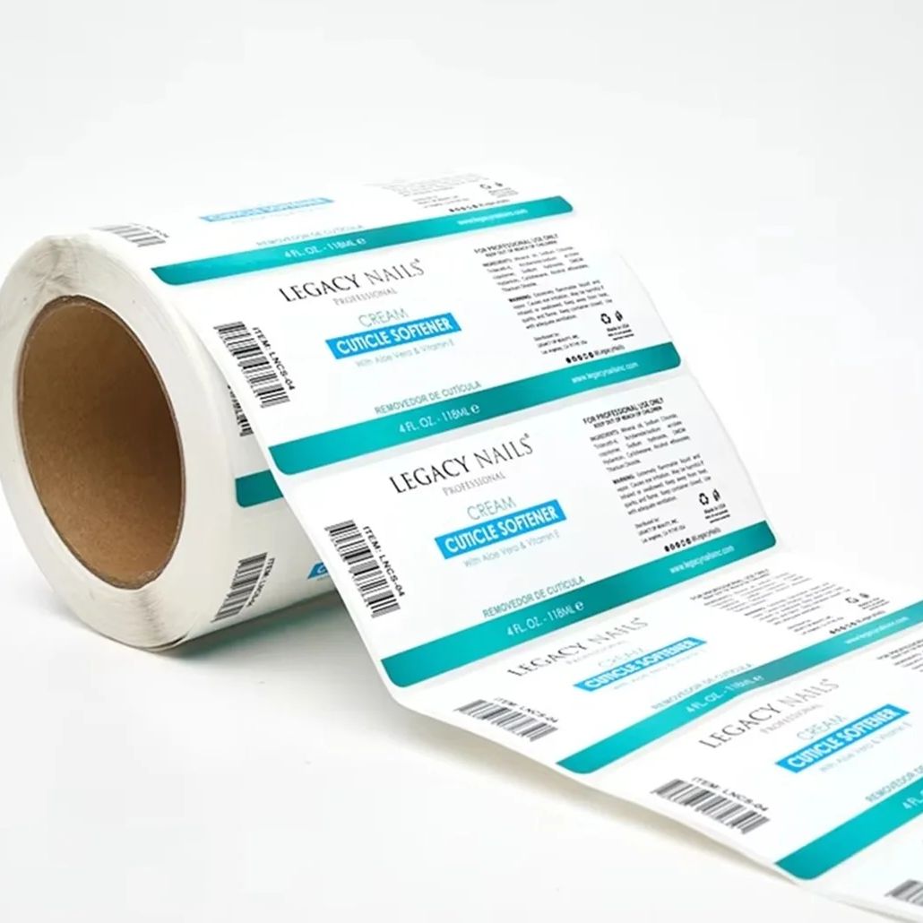 Sticker Label Roll - Etichette adesive in vinile impermeabili personalizzate