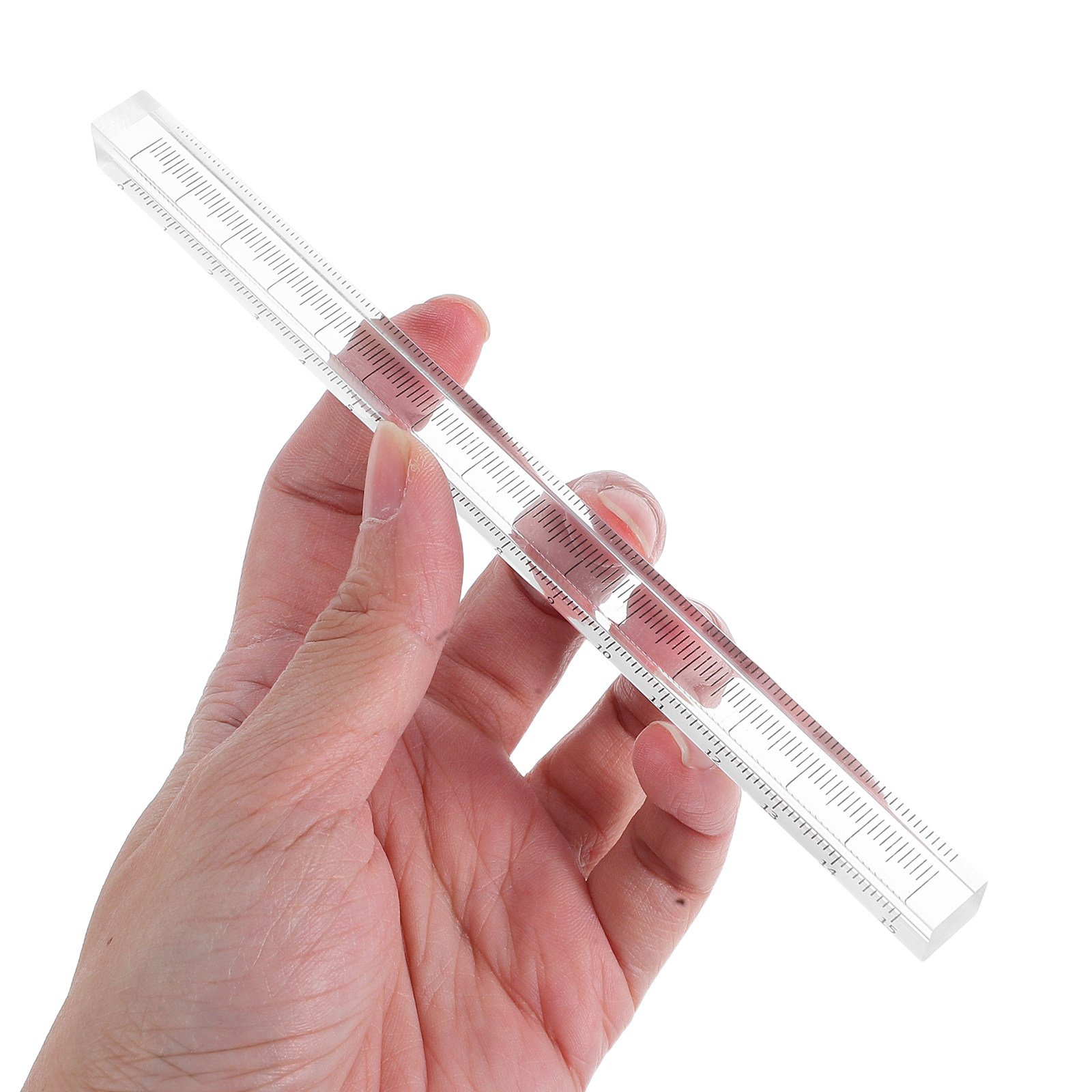 Ruler Set Transparent - Set di 3 Righelli Trasparenti per
