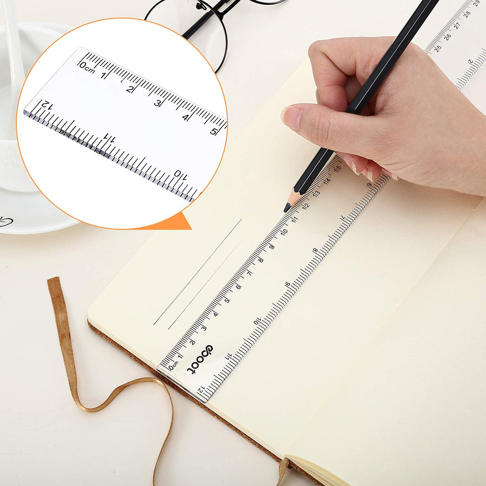 Righello dritto da 6/8/12 poll - Ruler Set Transparent recensione e prezzo