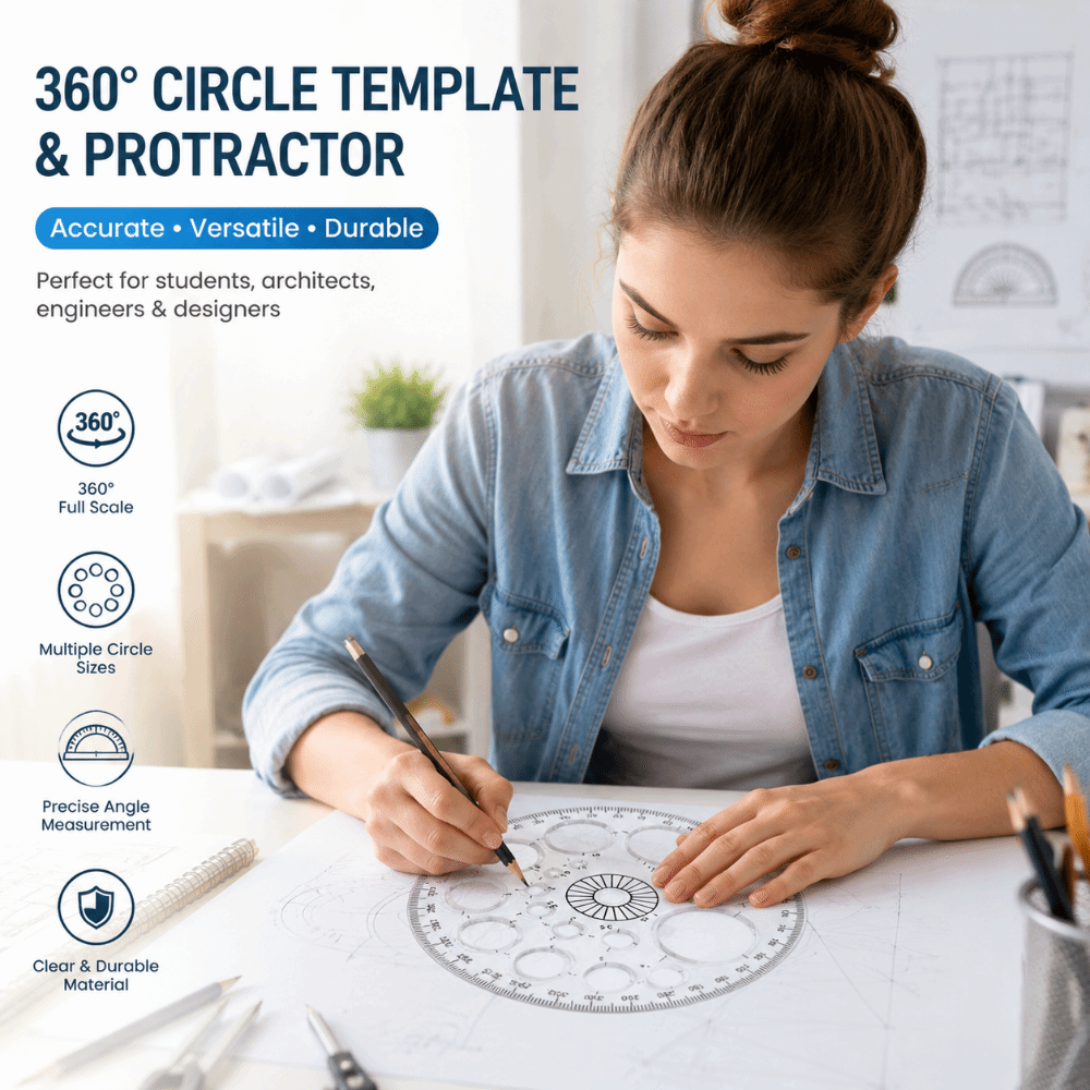 Righello Circolare in Plastica - Ruler Set Transparent recensione e prezzo
