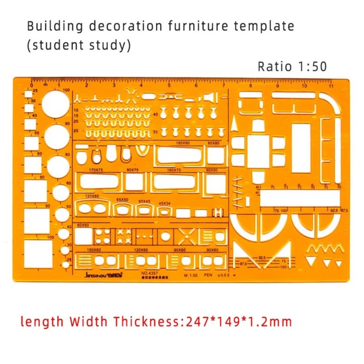 Set di modelli di disegno geom - Ruler Set Transparent recensione e prezzo