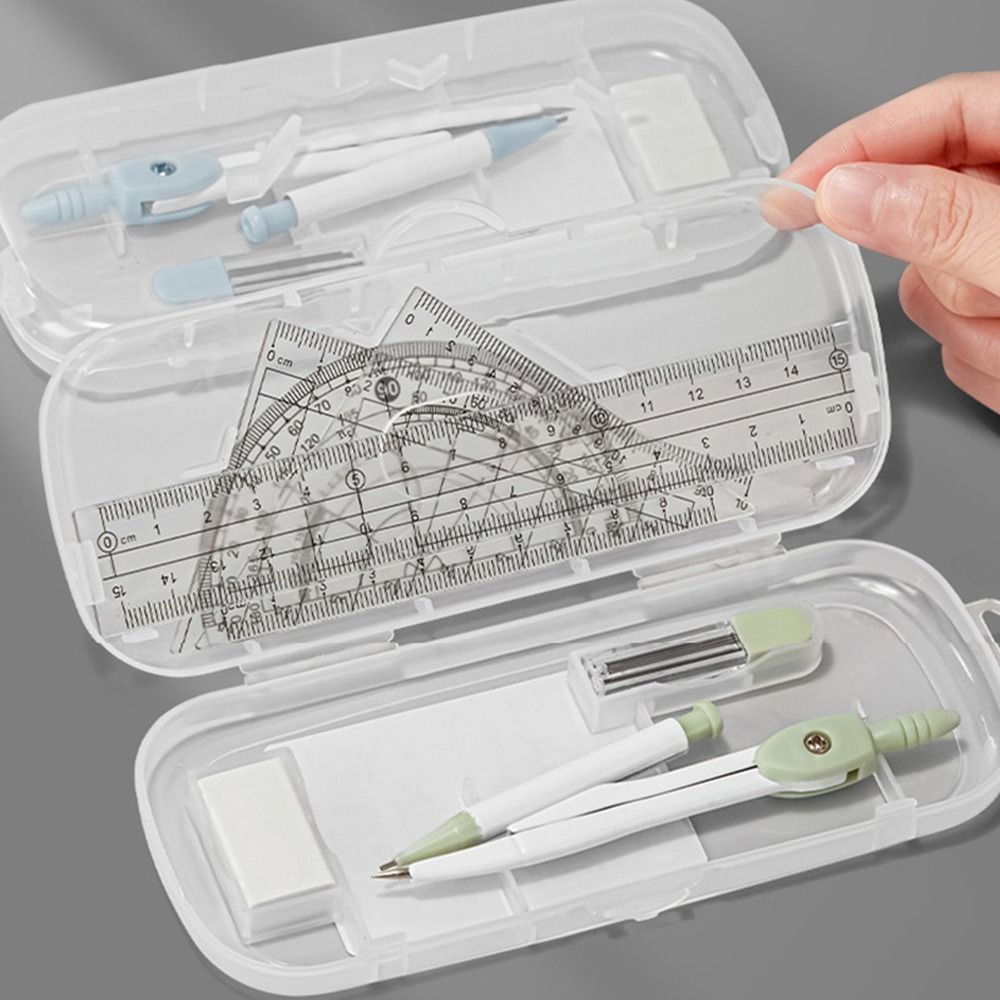 8 pz/set bussole righello in p - Ruler Set Transparent recensione e prezzo