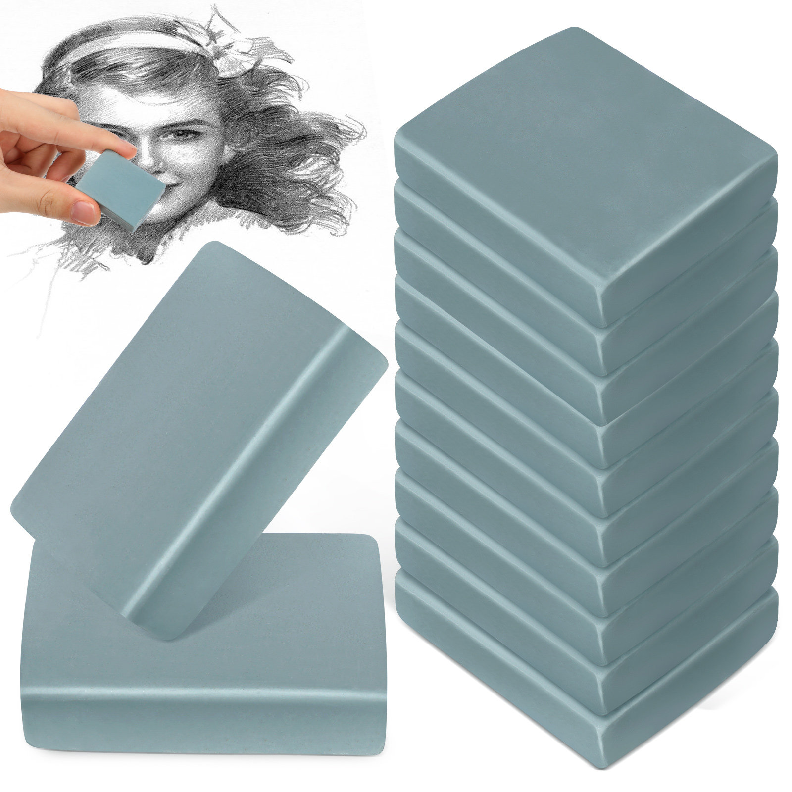 12 gomme da disegno per artist - Rubber Eraser Kneaded recensione e prezzo