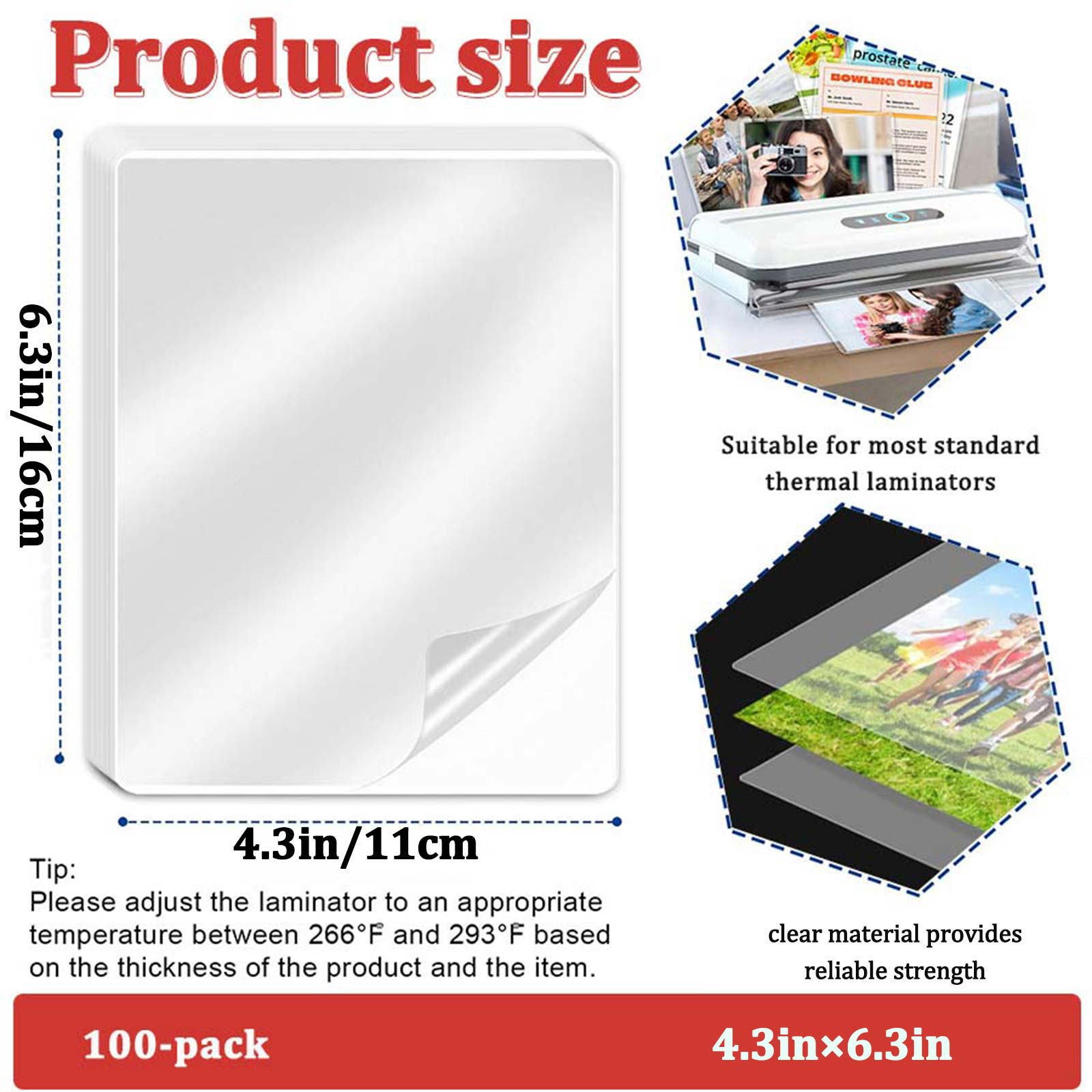 100 Fogli di Pellicole per Lam - Document Laminator Pouch recensione e prezzo