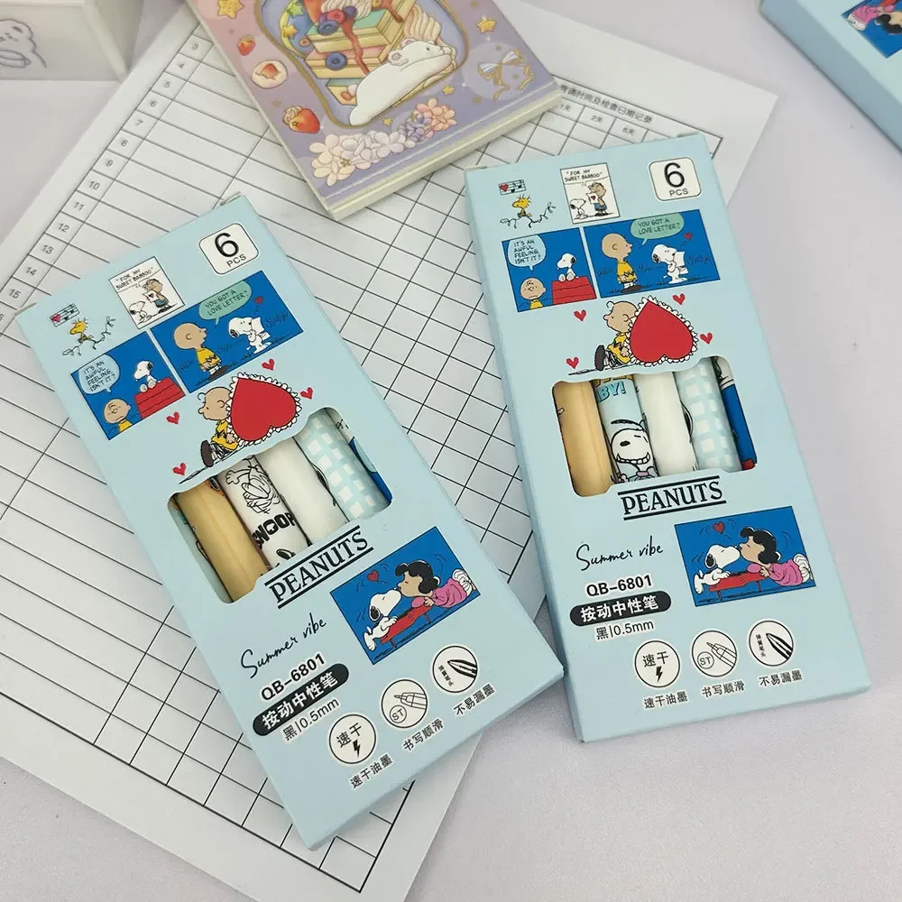 Set di 6 Penne Gel Snoopy 0.5m - Gel Ink Pen Set recensione e prezzo