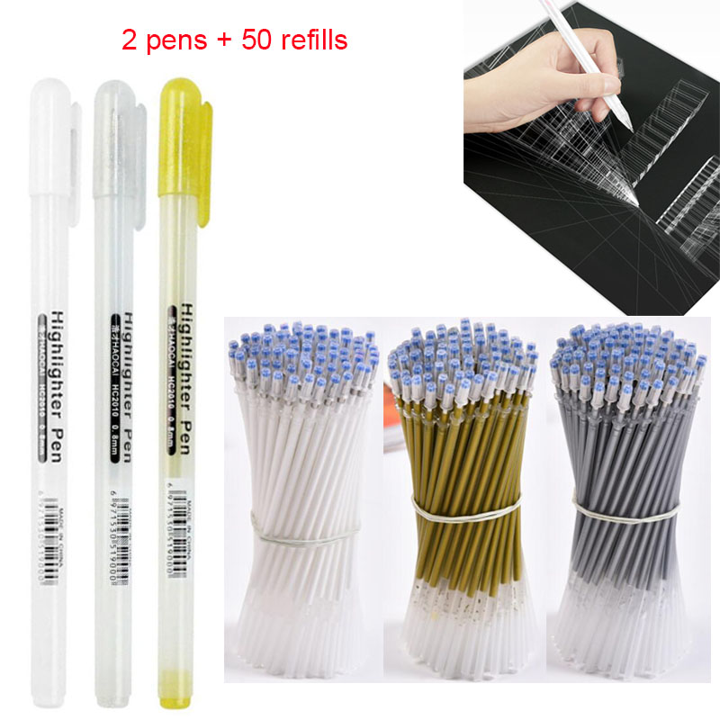 2 pezzi + 50 pezzi ricariche/s - Gel Ink Pen Set recensione e prezzo