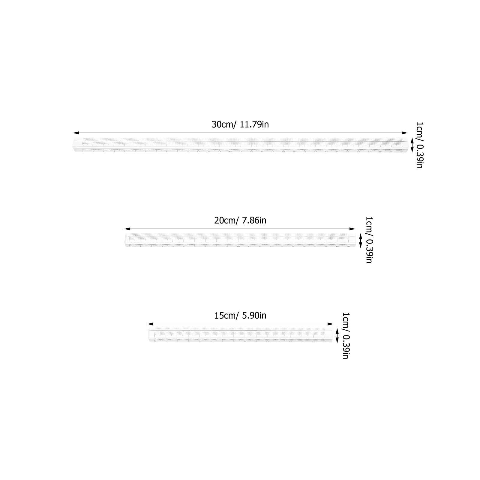 Set di 3 Righelli Trasparenti  - Ruler Set Transparent recensione e prezzo